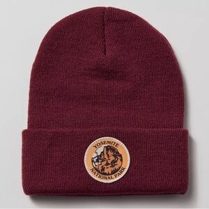 American Needle Yosemite National Park Maroon Unisex Beanie Hat One Size NWT